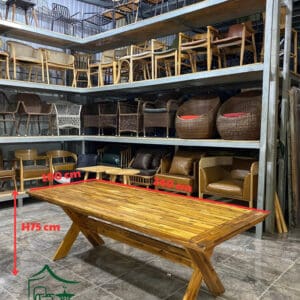 Bàn ngoài trời gỗ tràm XNK06