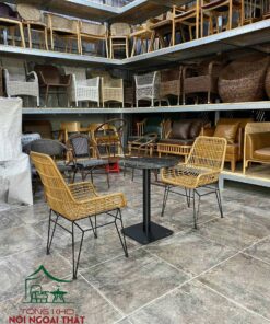 Bàn ghế cafe sân vườn ngoài trời đan sợi nhựa giả mây BGNGM39 6 Bàn ghế cafe sân vườn ngoài trời đan sợi nhựa giả mây BGNGM39 - Ảnh 3