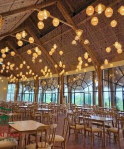 Bàn ghế gỗ nệm nhà hàng quán ăn BGNH15 - Ảnh 3