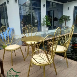 Bàn ghế sân vườn ngoài trời BGSVNT18