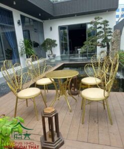Bàn ghế sân vườn ngoài trời BGSVNT18 4 Bàn ghế sân vườn ngoài trời BGSVNT18 - Ảnh 2