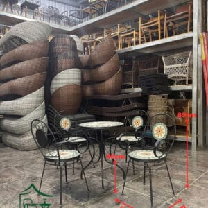 Bàn ghế sân vườn ngoài trời BGSVNT20