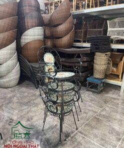 Bàn ghế sân vườn ngoài trời BGSVNT20 7 Bàn ghế sân vườn ngoài trời BGSVNT20 - Ảnh 4