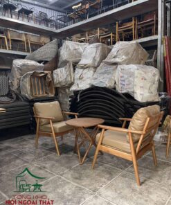 Sofa cafe gỗ nệm SCF31 - Ảnh 5