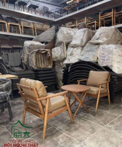 Sofa cafe gỗ nệm SCF31 - Ảnh 3
