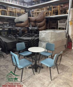 Bàn ghế cafe sắt bọc nệm BGCF50 - Ảnh 5