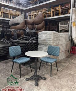 Bàn ghế cafe sắt bọc nệm BGCF50 - Ảnh 2