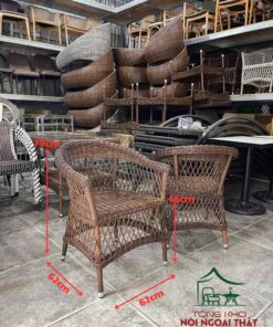 Bàn ghế cafe đan sợi nhựa giả mây cao cấp BGGM47 5 Bàn ghế cafe đan sợi nhựa giả mây cao cấp BGGM47 - Ảnh 3