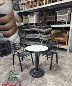 Bàn ghế sắt cafe sân vườn BGCF52 - Ảnh 2