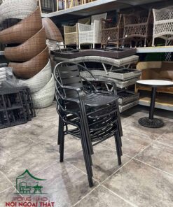 Bàn ghế sắt cafe sân vườn BGCF52 - Ảnh 5