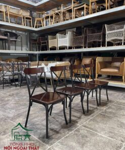 Bàn ghế cafe sắt sân vườn BGCF53 - Ảnh 4