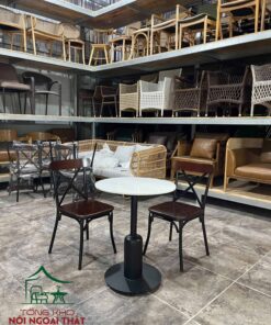 Bàn ghế cafe sắt sân vườn BGCF53 - Ảnh 2