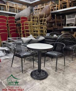Bàn ghế sắt cafe - mặt bàn đá ceramic BGCF56 7 Bàn ghế sắt cafe - mặt bàn đá ceramic BGCF56 - Ảnh 3