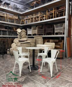 Bàn ghế sắt cafe sân vườn BGCF57