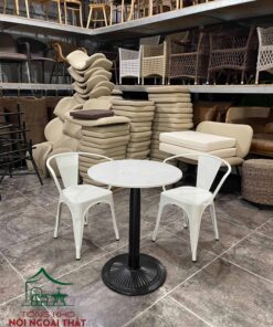Bàn ghế sắt cafe sân vườn BGCF57 - Ảnh 3