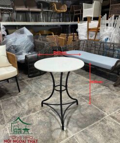 Ghế cafe khung sắt đan sợi mây nhựa BGCF62 9 Ghế cafe khung sắt đan sợi mây nhựa BGCF62 - Ảnh 5