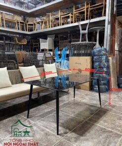Sofa cafe khung sắt đan sợi mây nhưa SCF33 9 Sofa cafe khung sắt đan sợi mây nhưa SCF33 - Ảnh 5