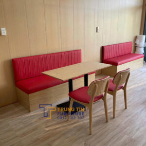 Bàn ghế cafe gỗ nệm BGCFTT01