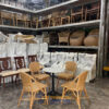 Bàn ghế cafe khung mây thật BGCFTT02