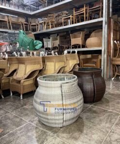 Bàn ghế nhựa giả mây 032 - Ảnh 3