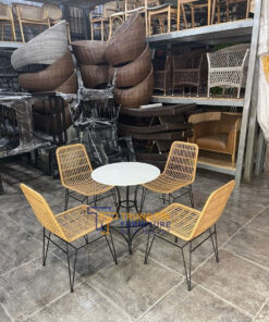 Bàn ghế nhựa giả mây 066 3 Bàn ghế nhựa giả mây 066 - Ảnh 2