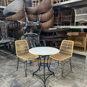 Bàn ghế nhựa giả mây 066