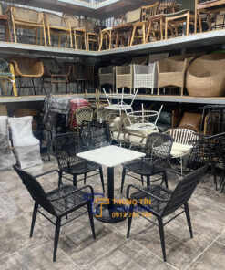 Bàn ghế nhựa giả mây 078 3 Bàn ghế nhựa giả mây 078 - Ảnh 2