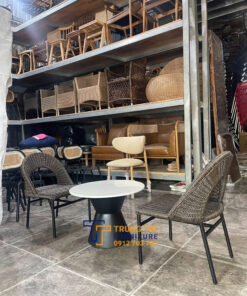 Bàn ghế nhựa giả mây 088 6 Bàn ghế nhựa giả mây 088 - Ảnh 3