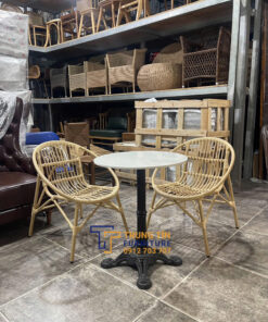 Ghế khung sắt đan sợi nhựa giả mây 093 5 Ghế khung sắt đan sợi nhựa giả mây 093 - Ảnh 3