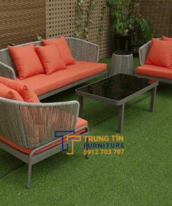 Bàn ghế nhựa giả mây 101