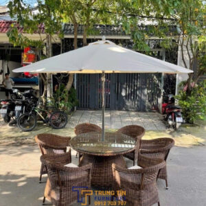 Bàn ghế nhựa giả mây 104