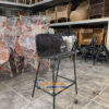 Ghế bar sắt đan sợi nhự giả mây 015