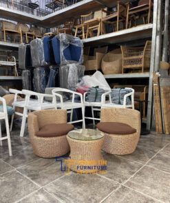 Bàn ghế nhựa giả mây 109