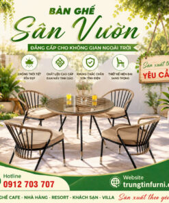 Bàn ghế cafe sân vườn 037