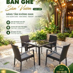 Bàn ghế cafe sân vườn 041