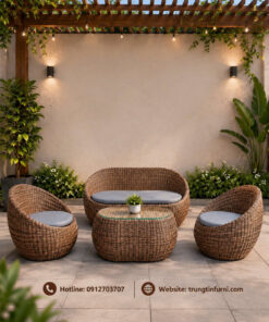 Bàn ghế cafe sân vườn 042