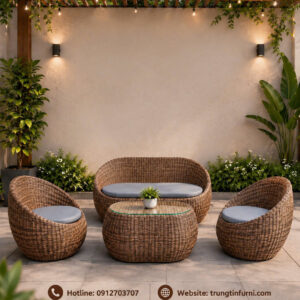 Bàn ghế cafe sân vườn 042