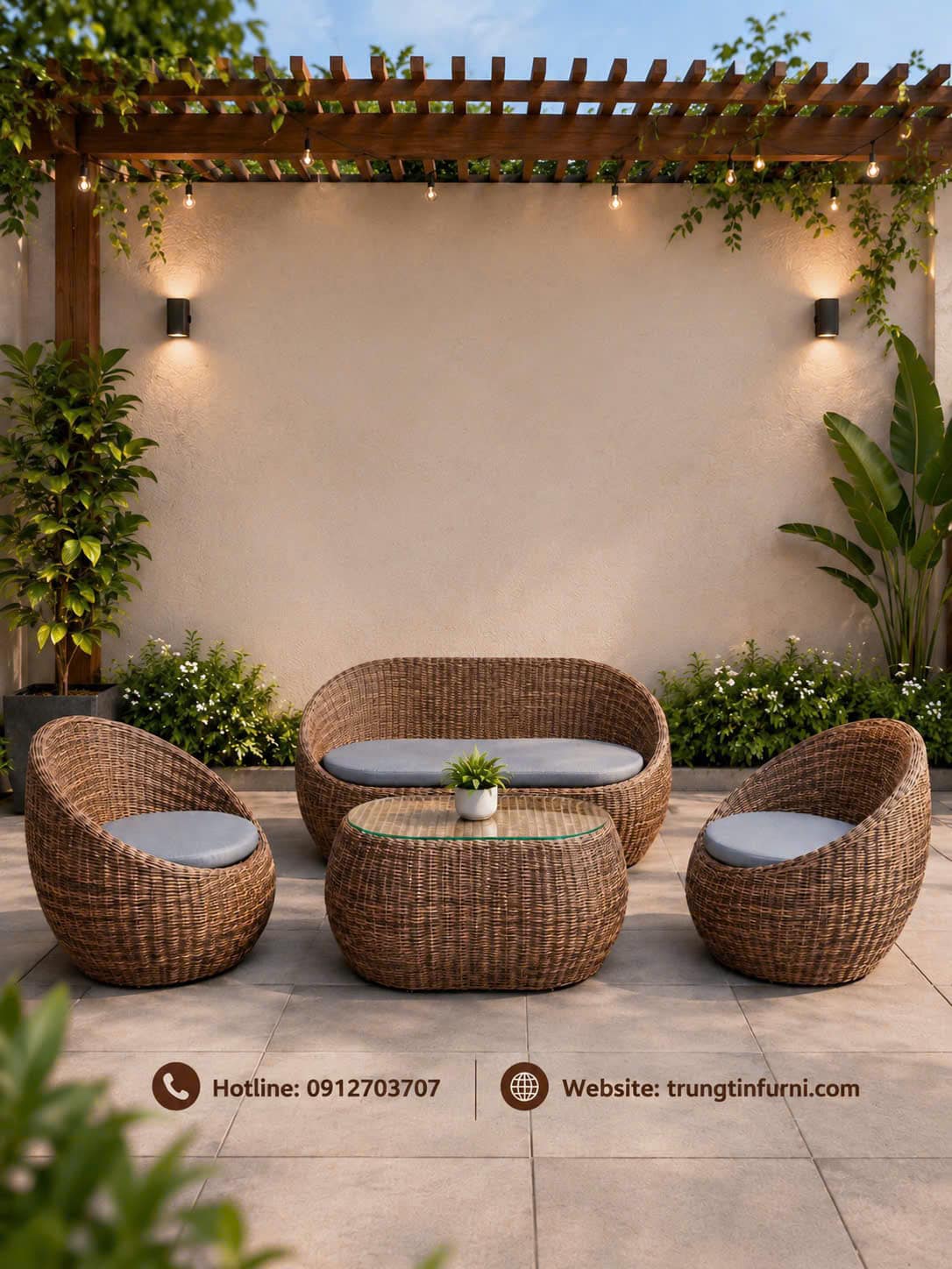 Bàn ghế cafe sân vườn 042 1 Bàn ghế cafe sân vườn 042
