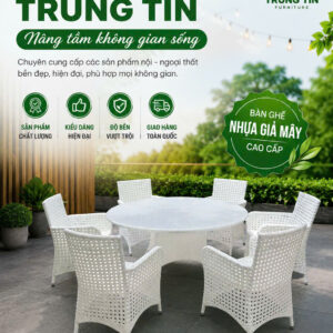 Bàn ghế cafe sân vườn 043