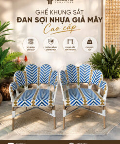 Ghế nhựa giả mây 115