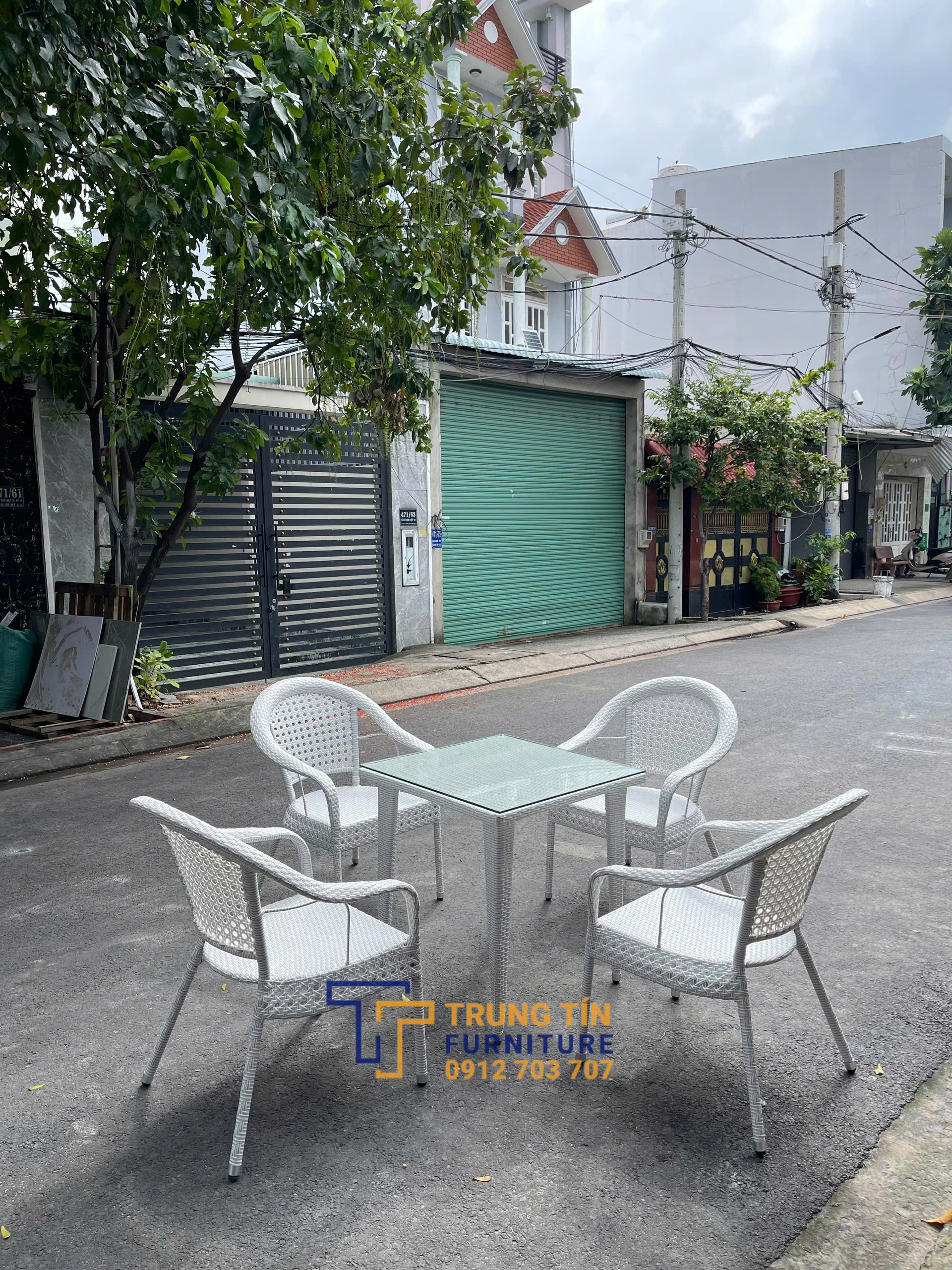Bàn ghế nhựa giả mây sân vườn 049 2 Bàn ghế nhựa giả mây sân vườn 049 - Ảnh 2